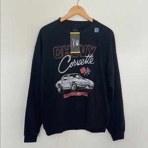 Women's Licensed Chevy Corvette Crewneck Sweatshirt Size M